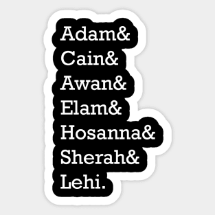 Adam & Werewolves Sticker